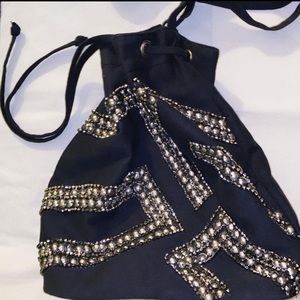 Boohoo shoulder bag in black silver and gold BRAND NEW